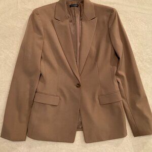 Tahari Classic Tan Beige Blazer Womens Size 4